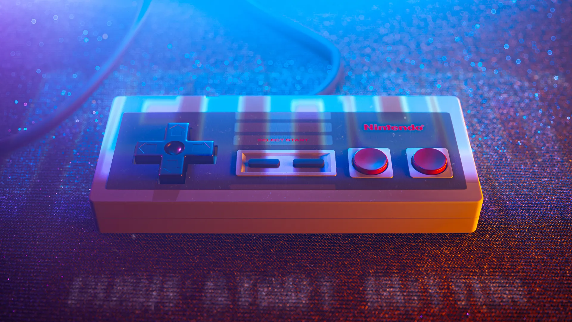 4k 霓虹复古手柄壁纸 治愈系怀旧赛博风格桌面下载4K壁纸_4K游戏