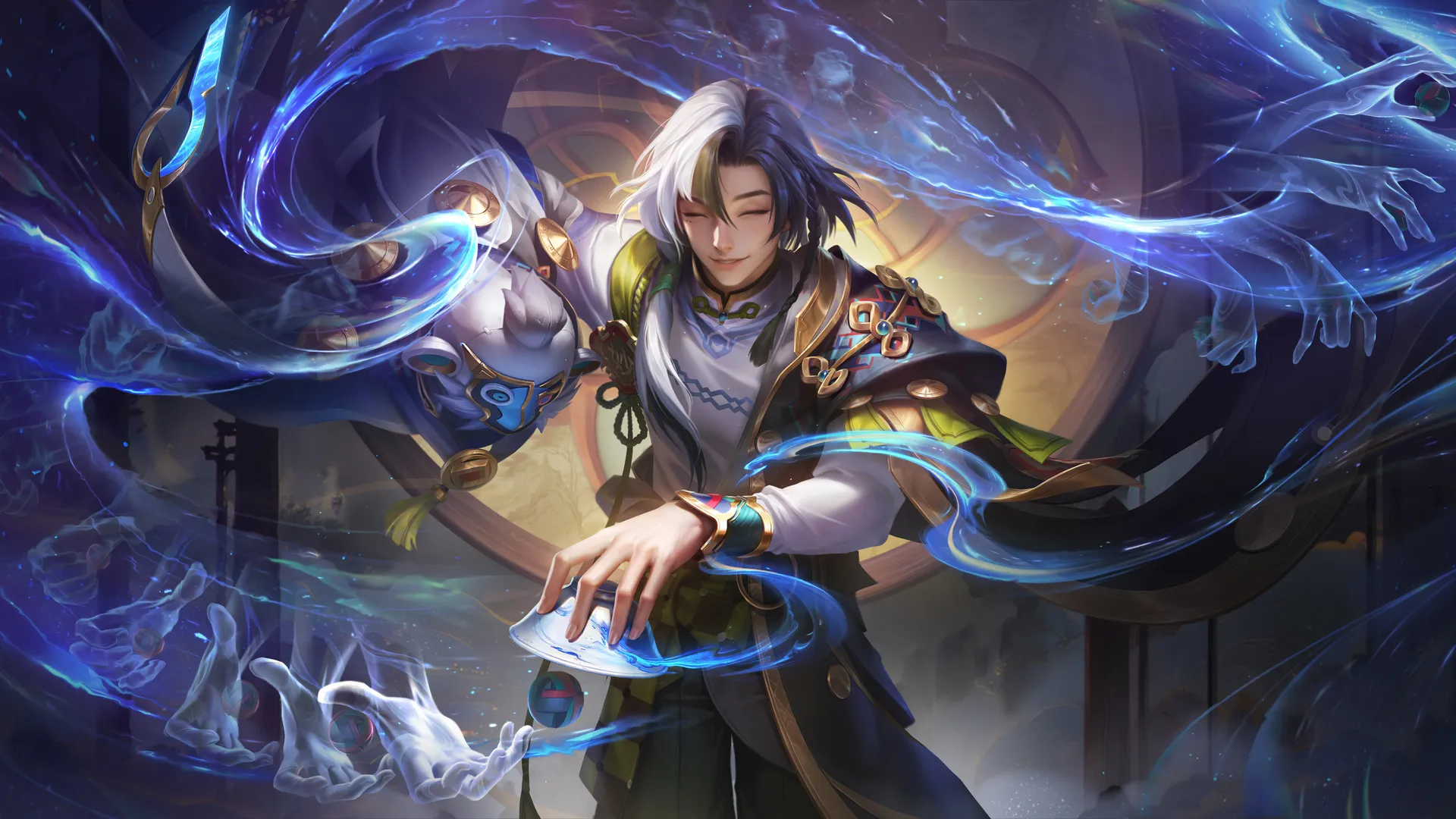 4k 王者明世隐幻纱灵戏皮肤游戏壁纸 治愈系幽幻灵雅风格桌面下载