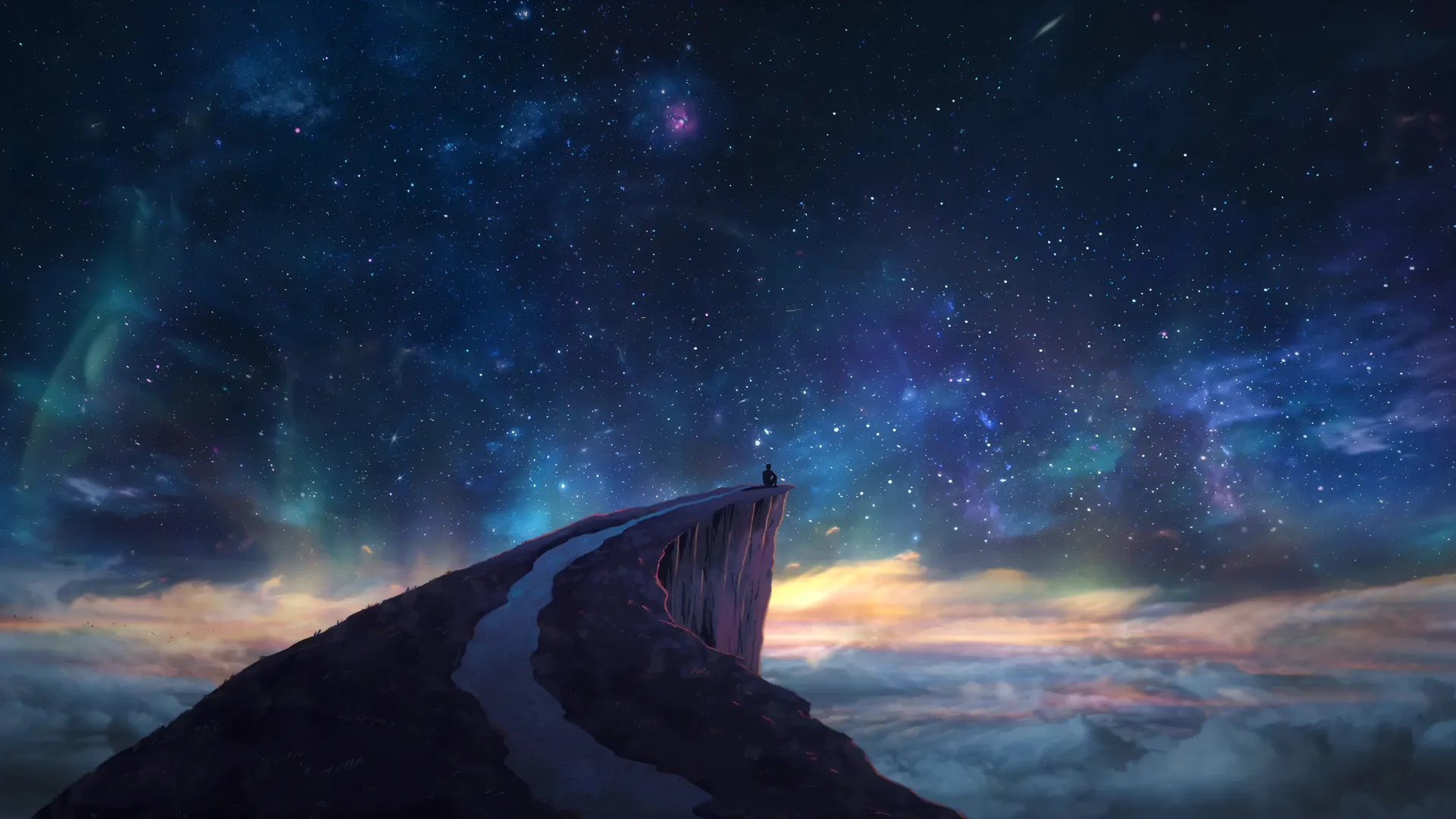 4k 星崖孤影壁纸 空灵史诗风格桌面下载4K壁纸_4K人物