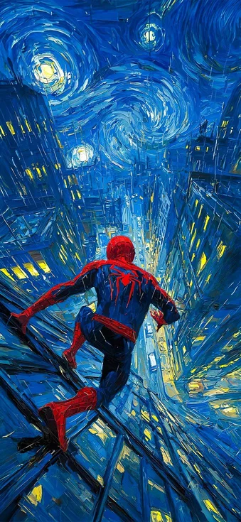 蜘蛛侠概念手机壁纸 4K科技感抽象手机壁纸