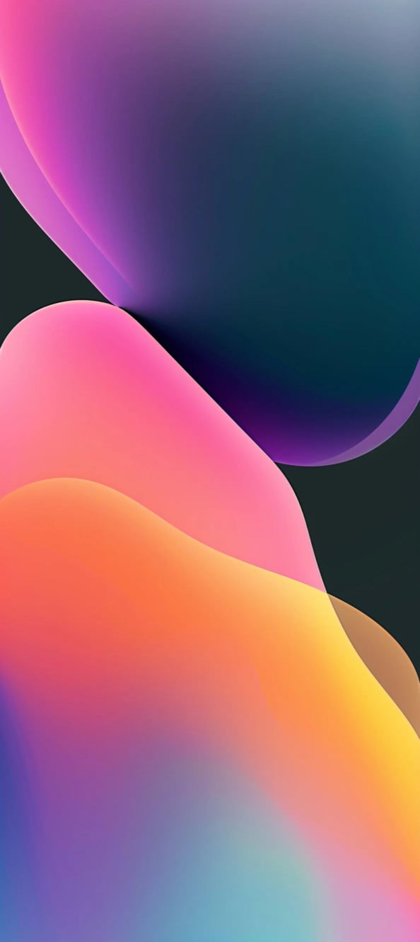 iOS 18抽象多彩4K手机壁纸 | 优质艺术设计 高级感渐变色彩桌面