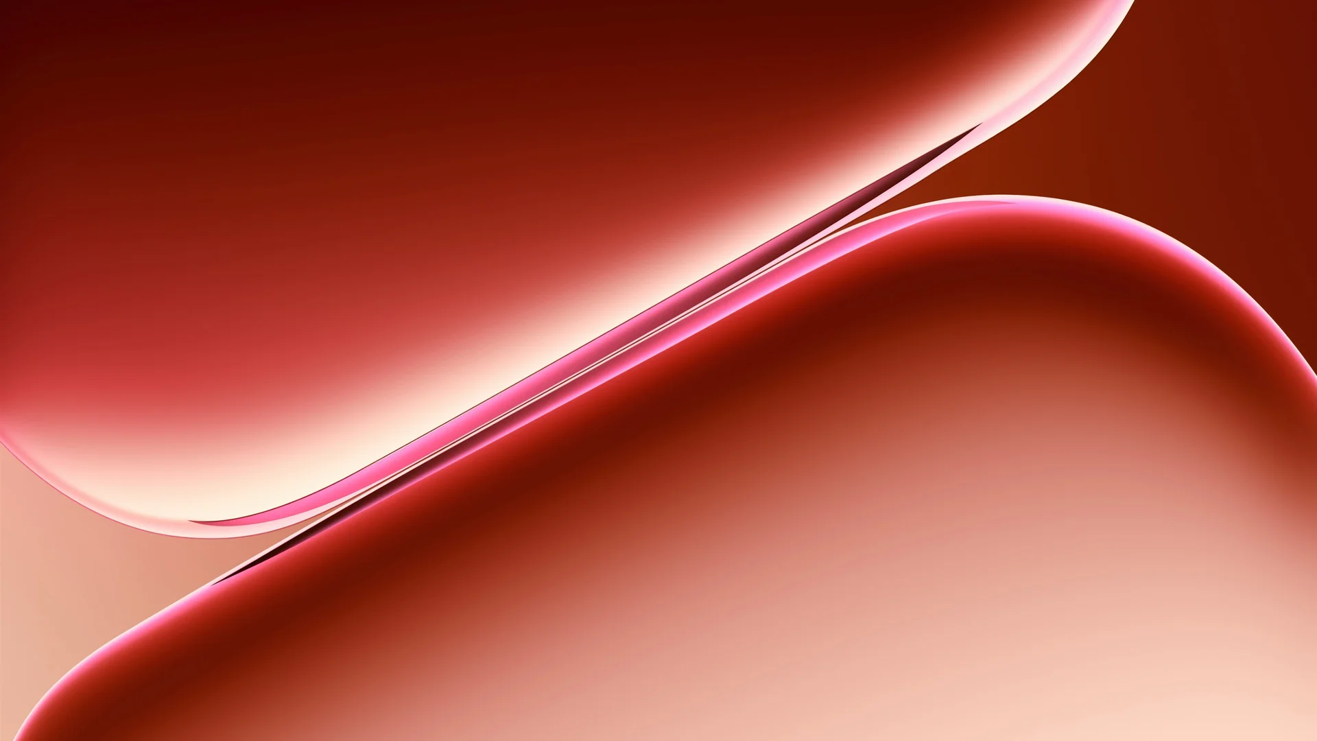 绯红流线 4K 抽象壁纸 雅致氛围感液态渐变场景桌面背景4K壁纸_4K背景