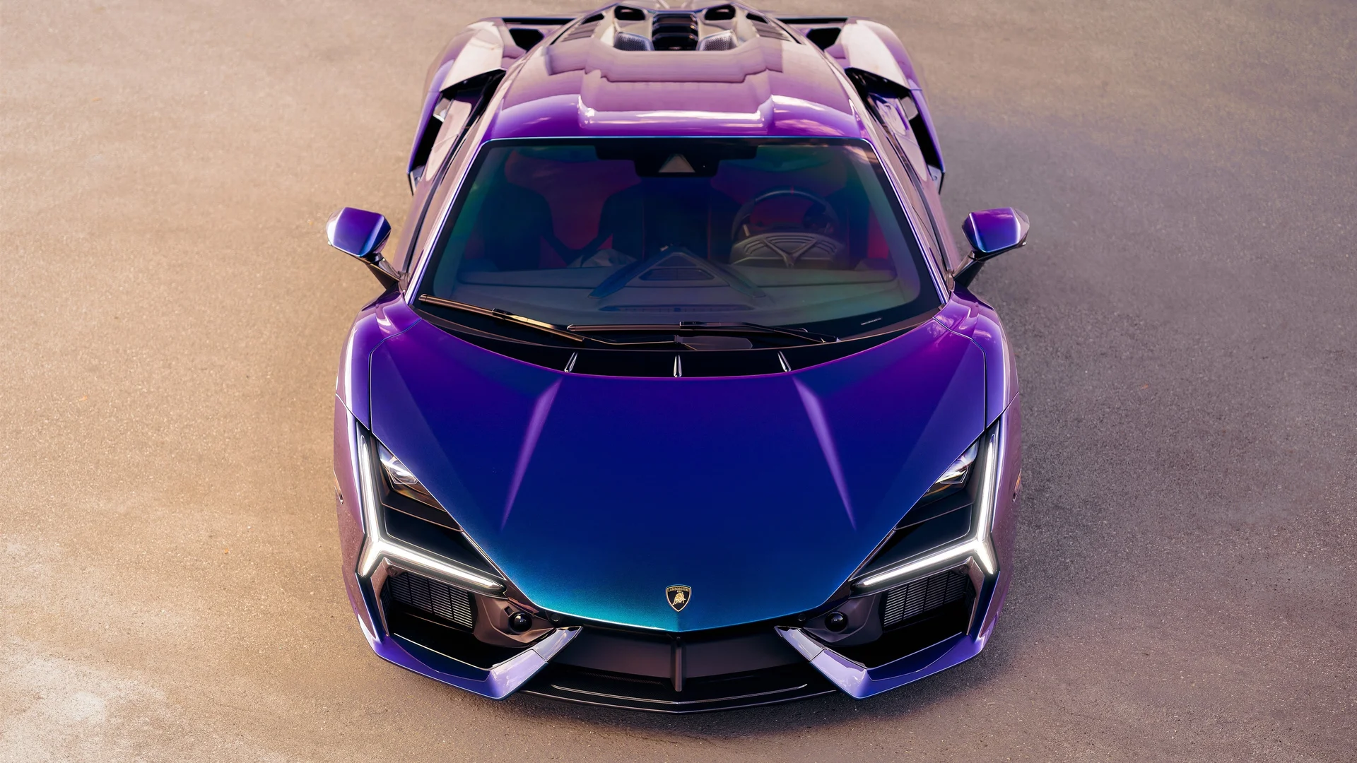 幻彩兰博基尼 4K 豪车壁纸 未来动感感意式超跑场景桌面背景4K壁纸_4K汽车