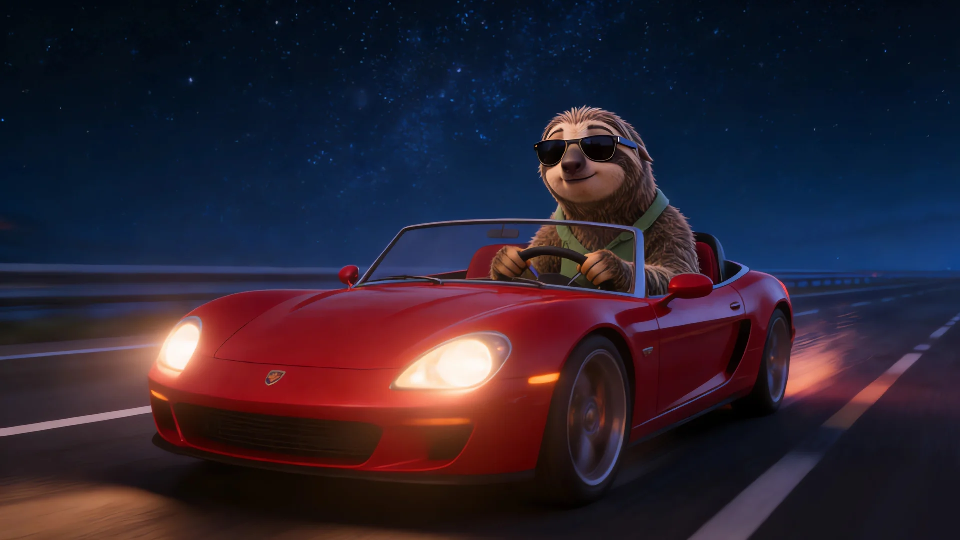 闪电兜风 4K 卡通壁纸 松弛幽默感《疯狂动物城》角色场景桌面背景