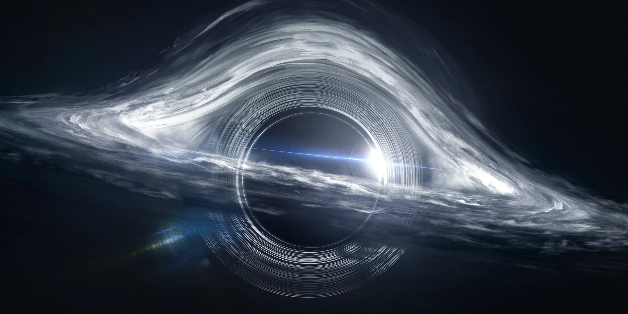事件视界 4K 天文壁纸 冷峻空灵感黑洞吸积盘场景桌面背景