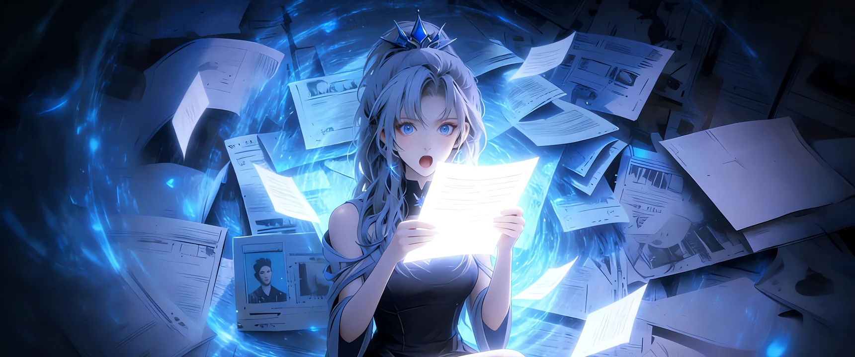 幻纸谜境 4K 动漫壁纸 神秘氛围感次元少女场景桌面背景4K壁纸_4K动漫