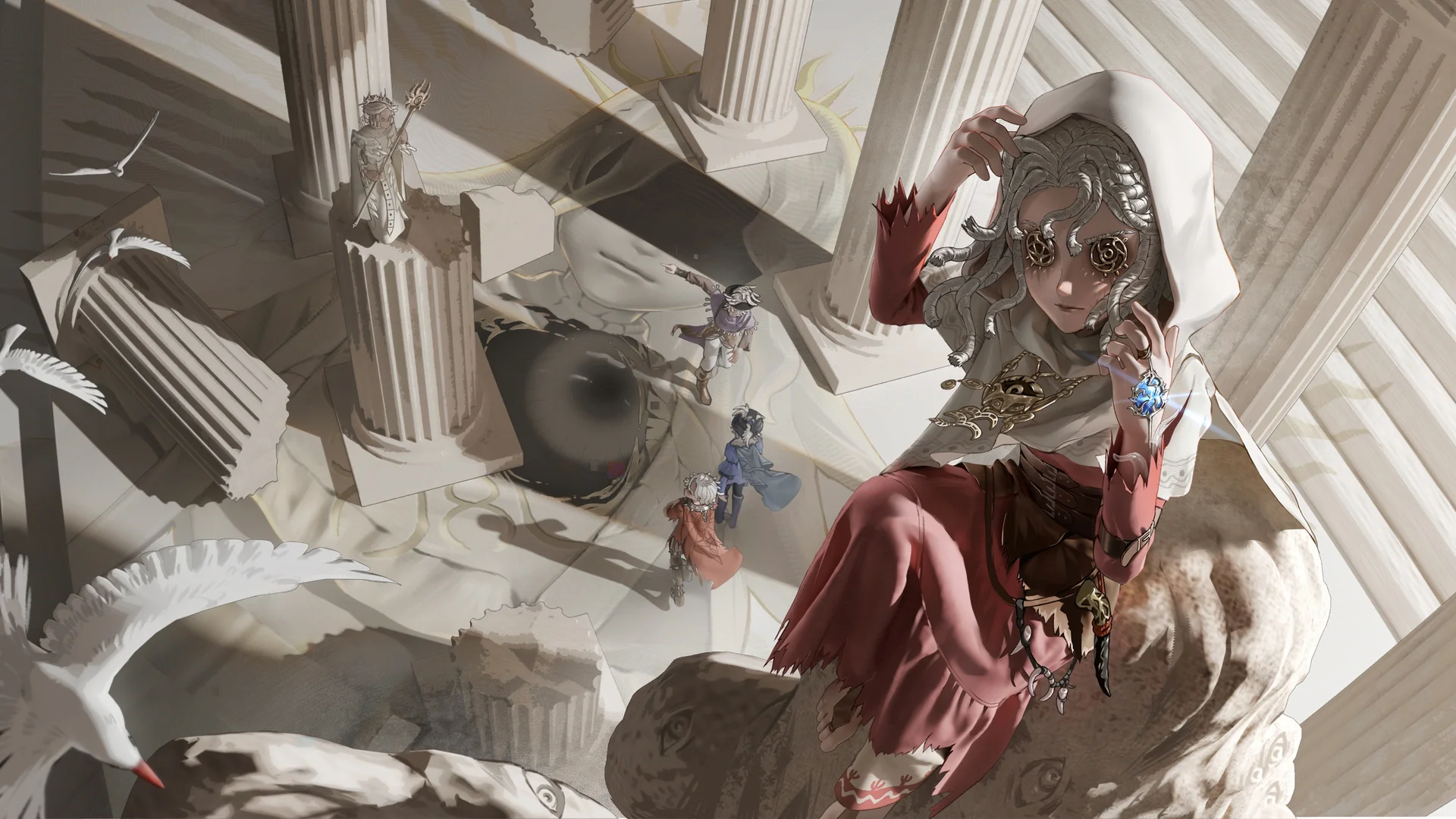 圣域遗踪 4K 奇幻壁纸 雅致神秘感古希腊废墟场景桌面背景4K壁纸_4K游戏