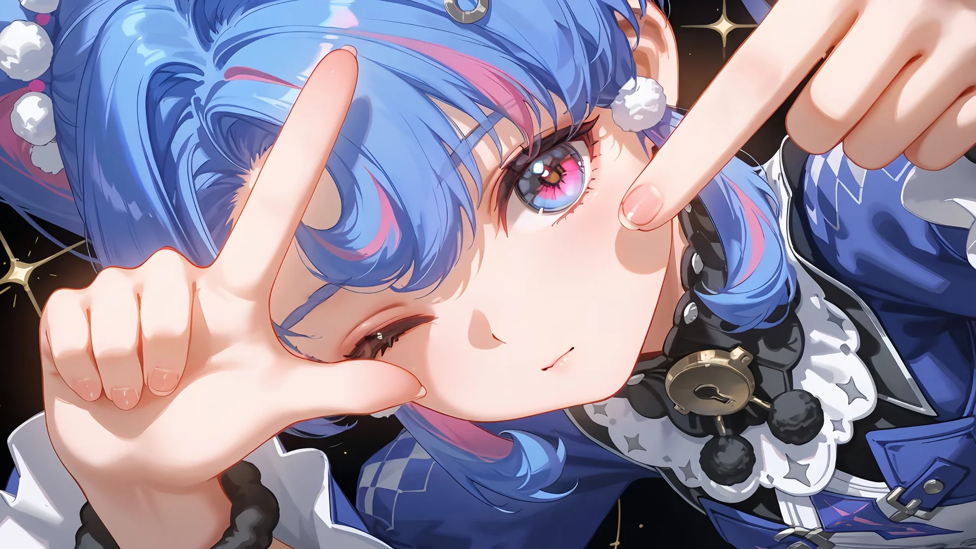 星芒比心 4K 动漫壁纸 元气治愈感萌系少女场景桌面背景4K壁纸_4K动漫