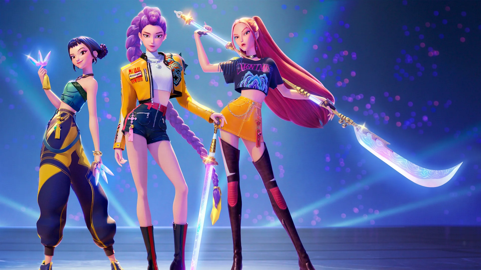 元气战姬团 4K 国漫壁纸 动感活力感女团角色场景桌面背景4K壁纸_4K动漫