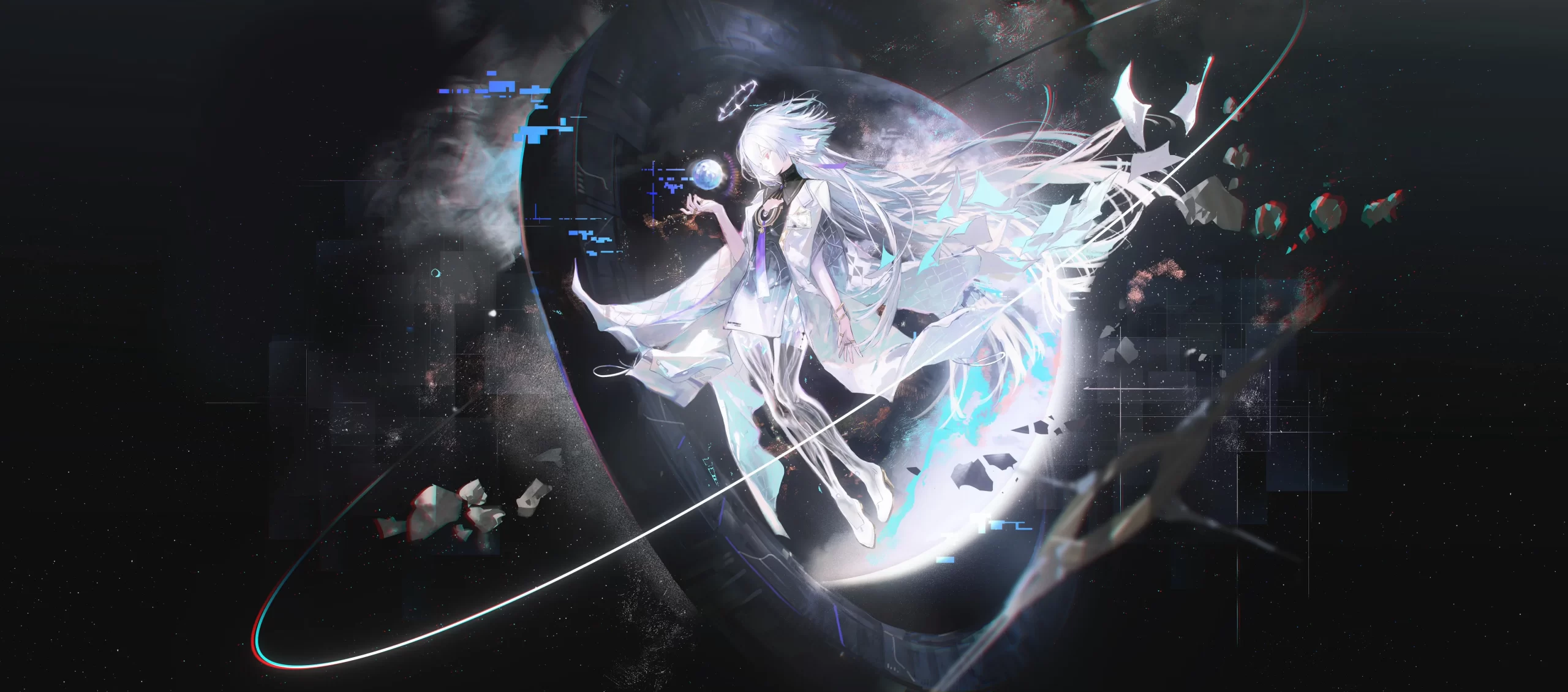 星穹幻梦 4K 动漫壁纸 神秘未来感次元少女场景桌面背景4K壁纸_4K动漫