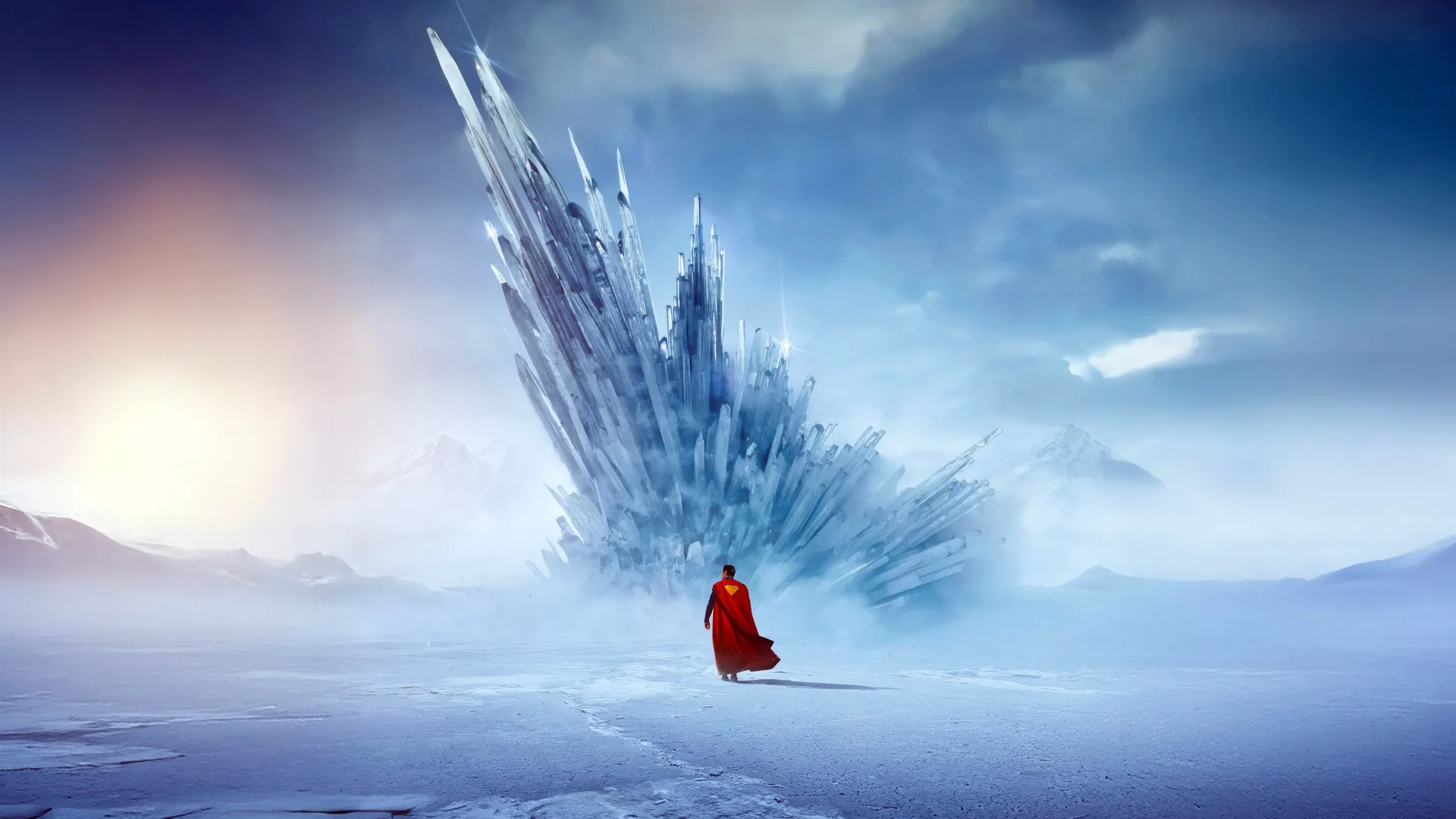 冰原晶柱 4K 科幻壁纸 冷峻神秘感冰柱先锋场景桌面背景4K壁纸_4K影视