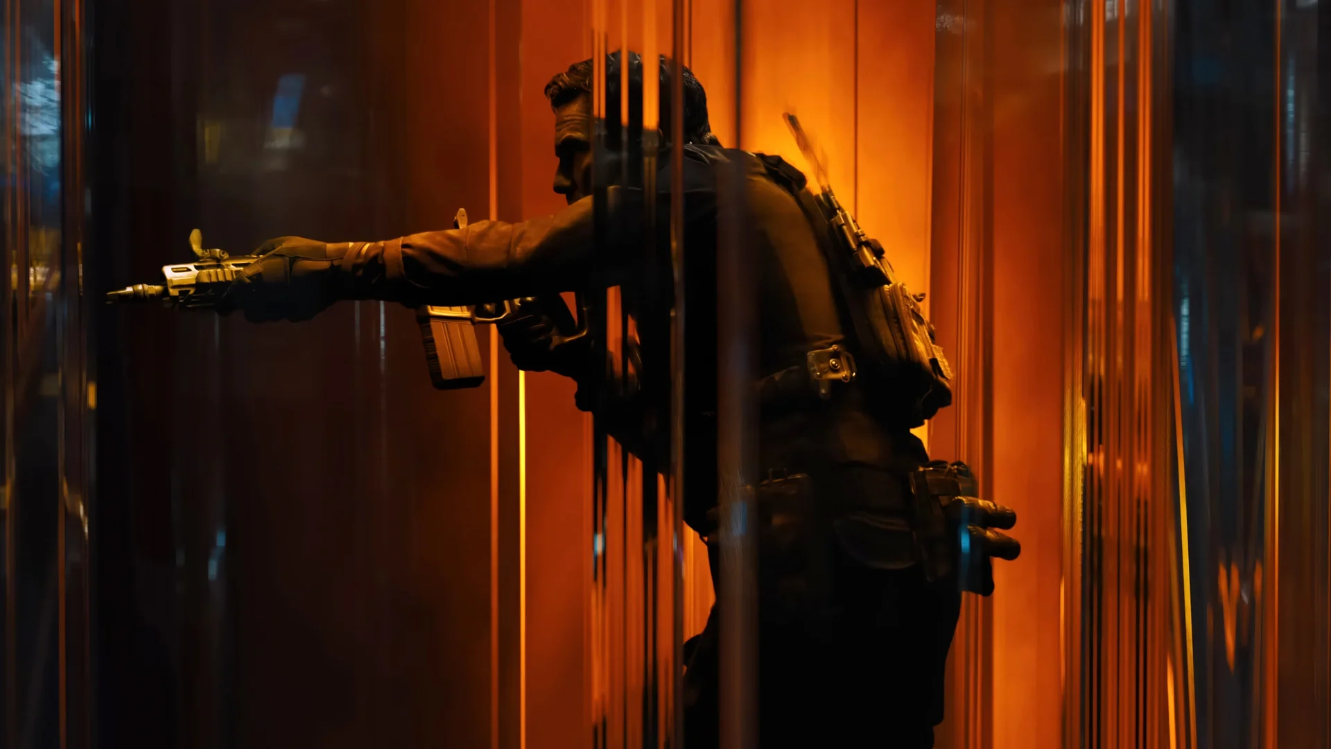 《使命召唤》赤橙突袭 4K 游戏壁纸 硬核燃动感特工突袭场景桌面背景4K壁纸_4K游戏