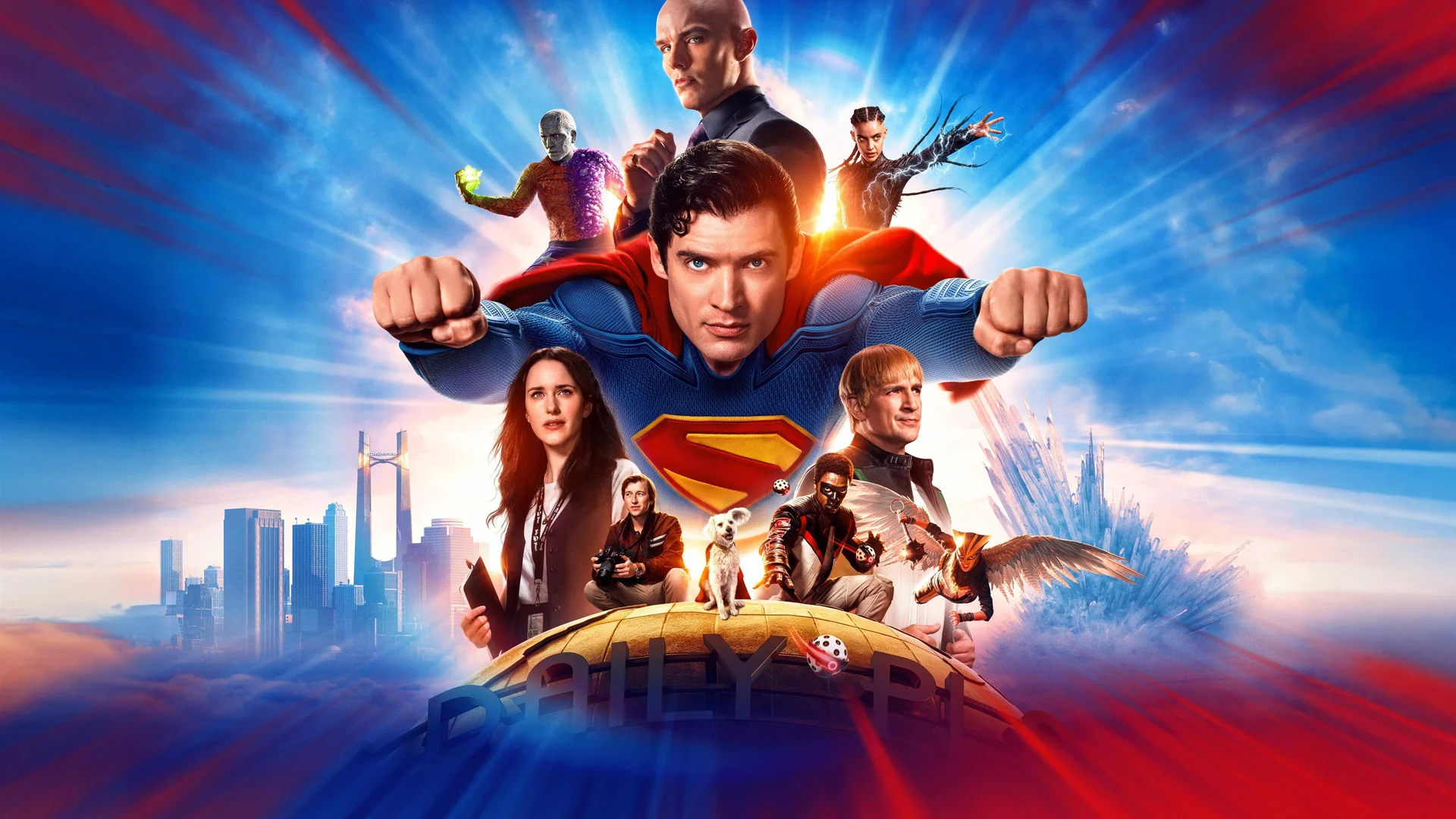 《超人》英雄集结 4K 影视壁纸 科幻燃动感超级英雄场景桌面背景4K壁纸_4K影视