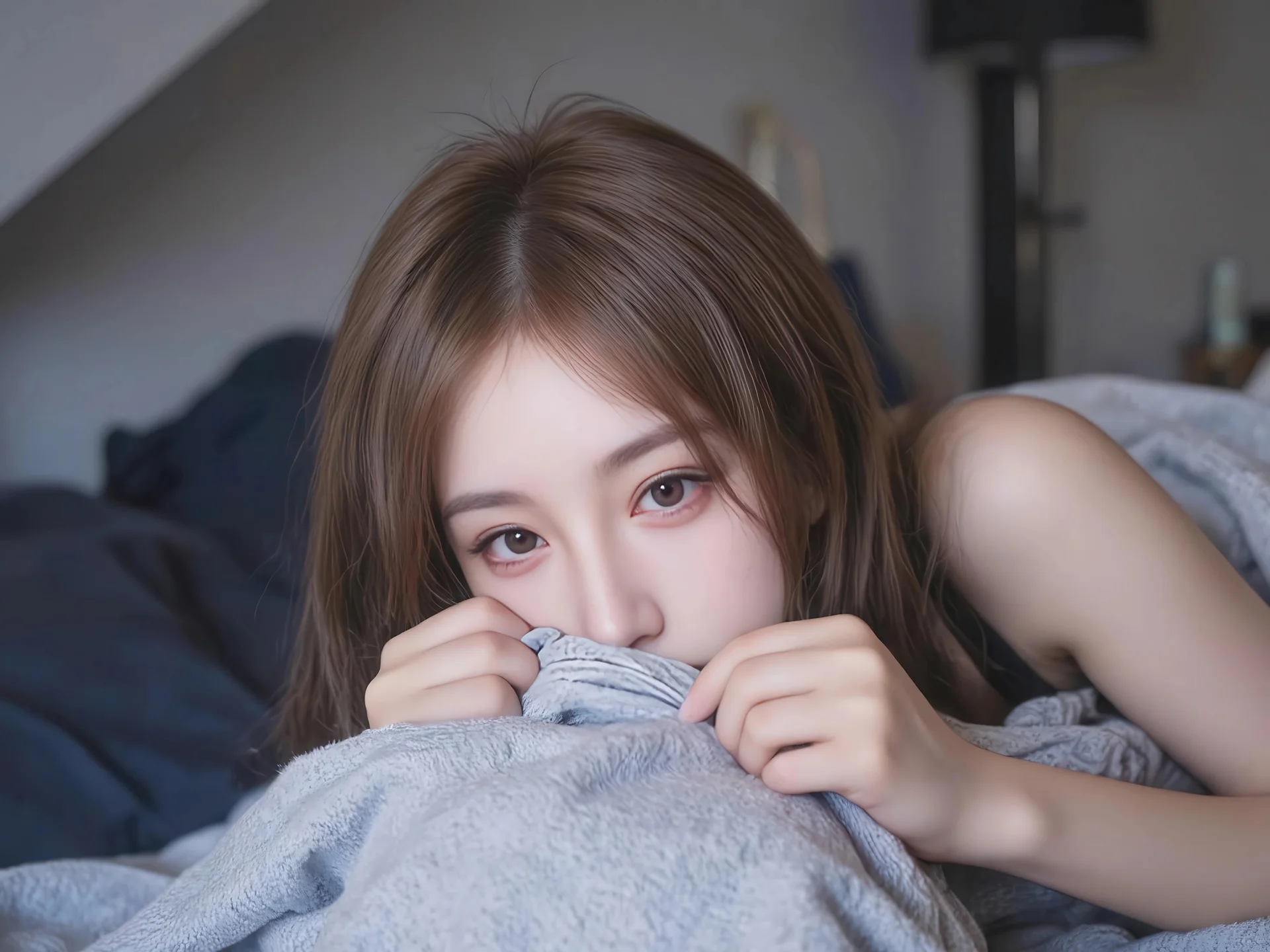 慵懒清晨 4K 人像壁纸 温柔治愈感居家少女场景桌面背景4K壁纸_4K美女