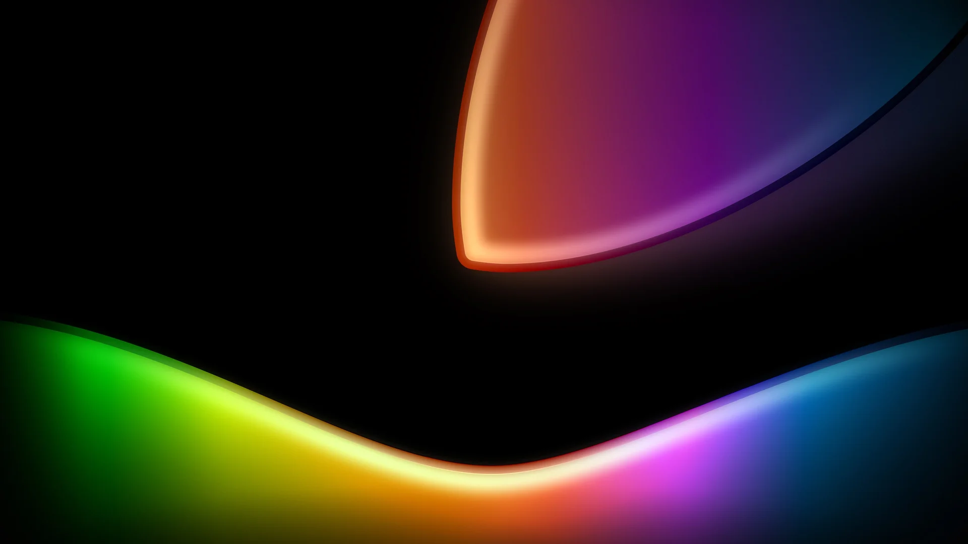 虹弧幻彩 4K 抽象壁纸 雅致未来感流体渐变场景桌面背景4K壁纸_4K背景