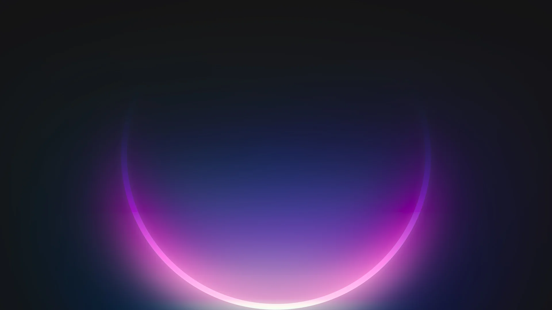 粉紫光弧，幻夜星环 4K 抽象壁纸