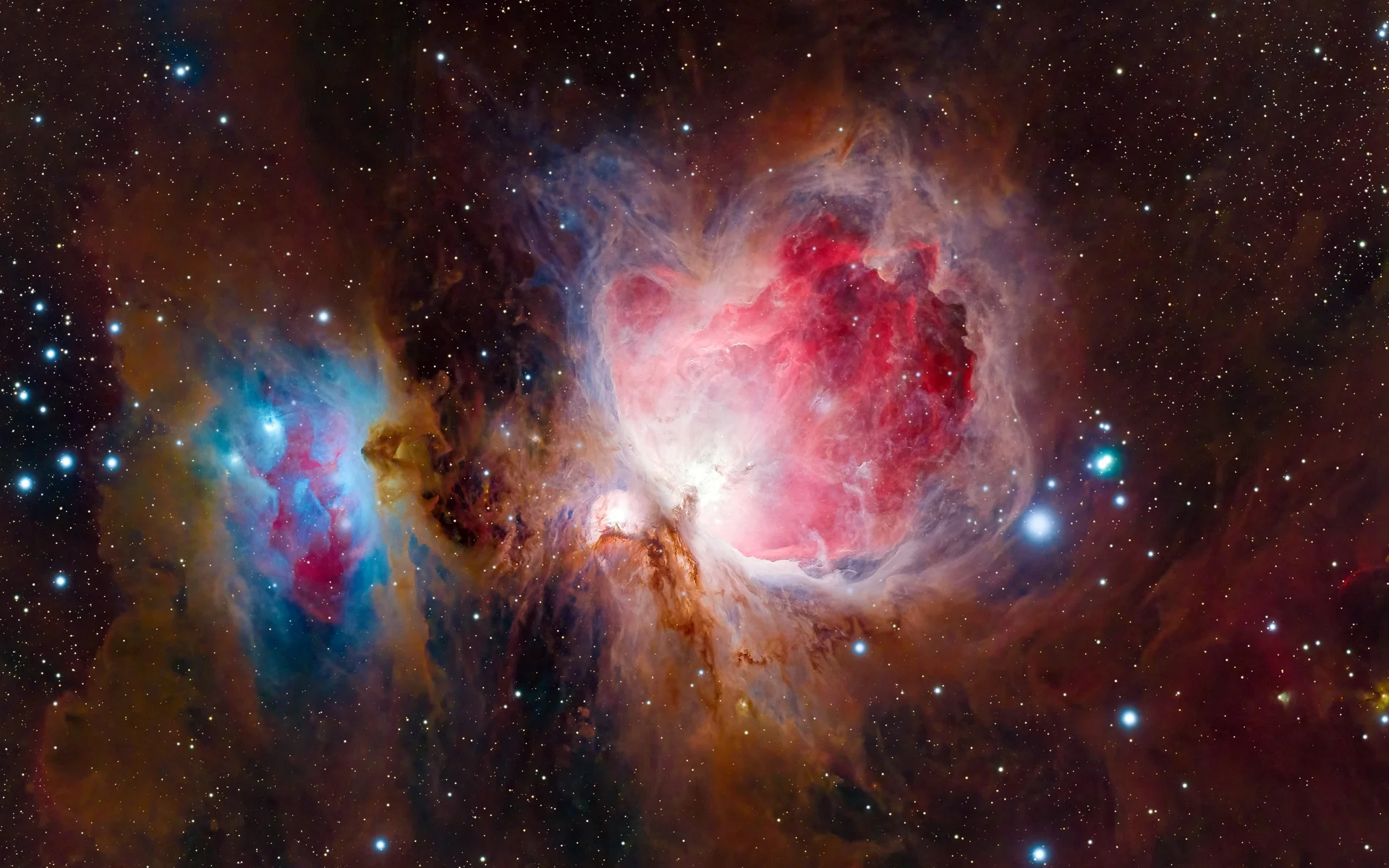 猎户座大星云，绯焰星核 4K 天文摄影壁纸