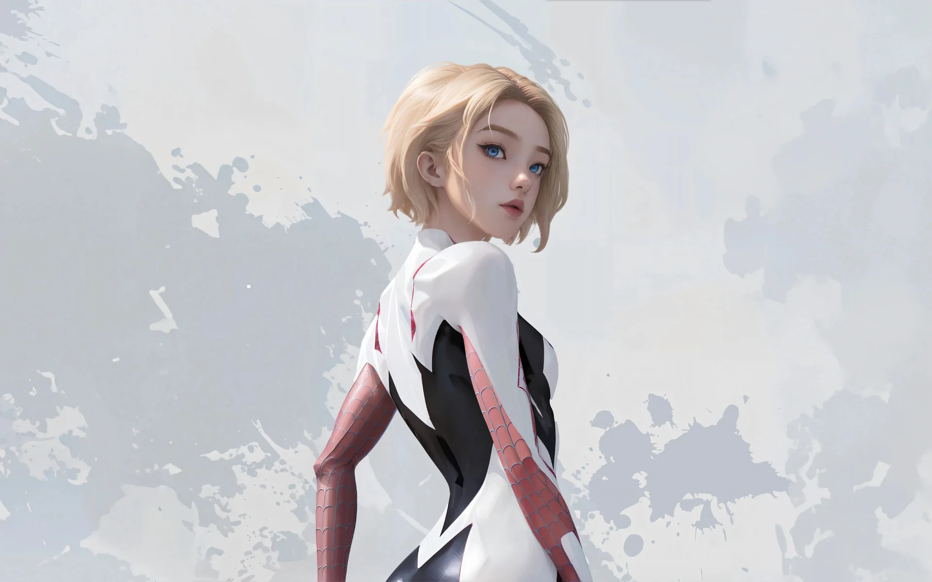 蜘蛛格温 4K 高清壁纸，漫威女英雄飒爽造型