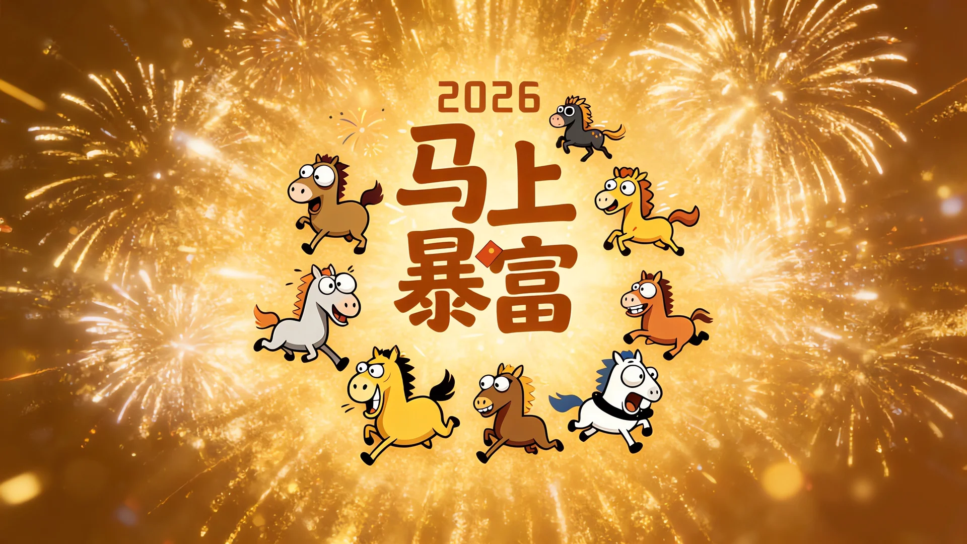 2026 马上暴富，马年好运壁纸