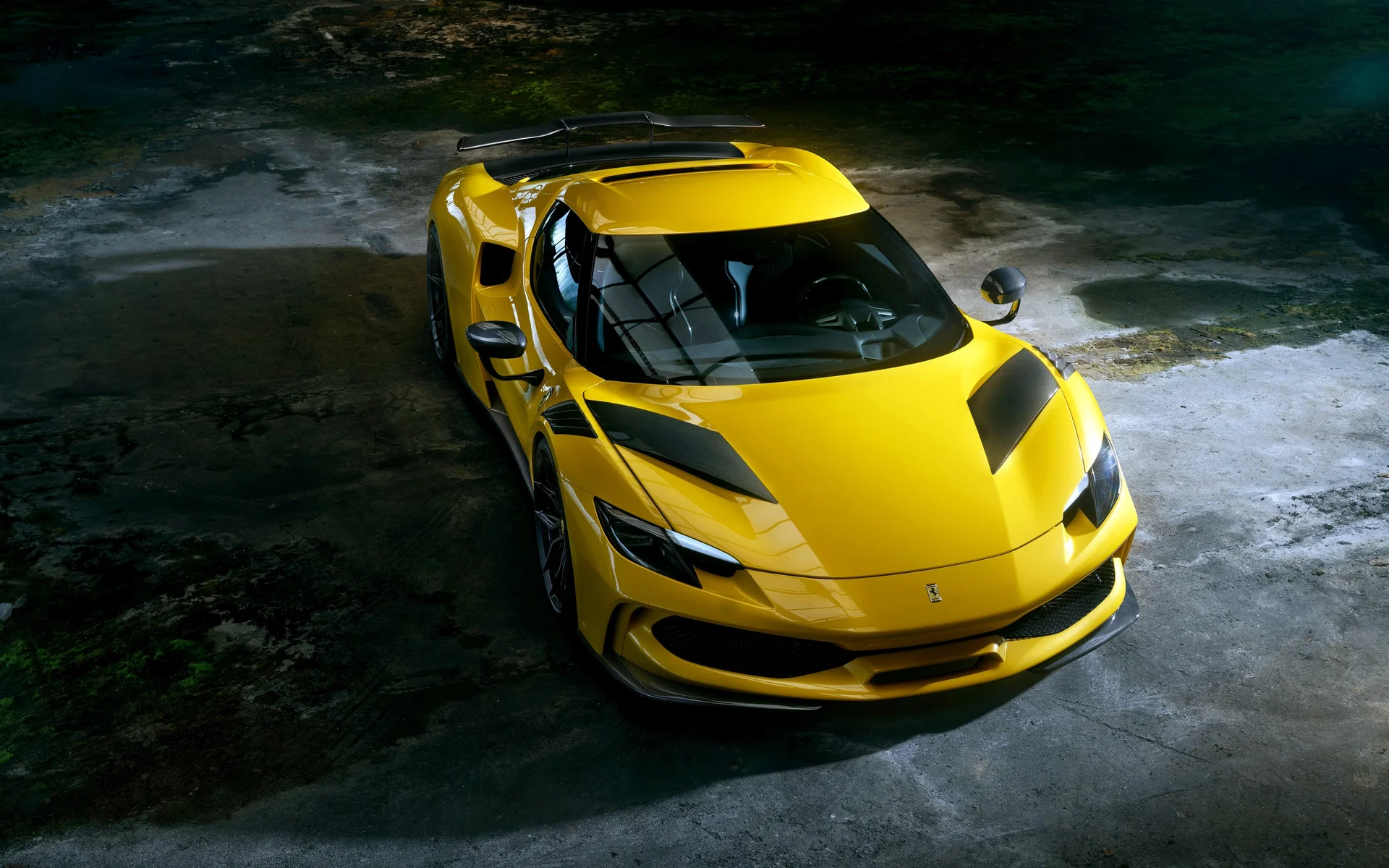 Novitec 改装版法拉利 SF90，亮黄猛兽 4K 汽车官图壁纸