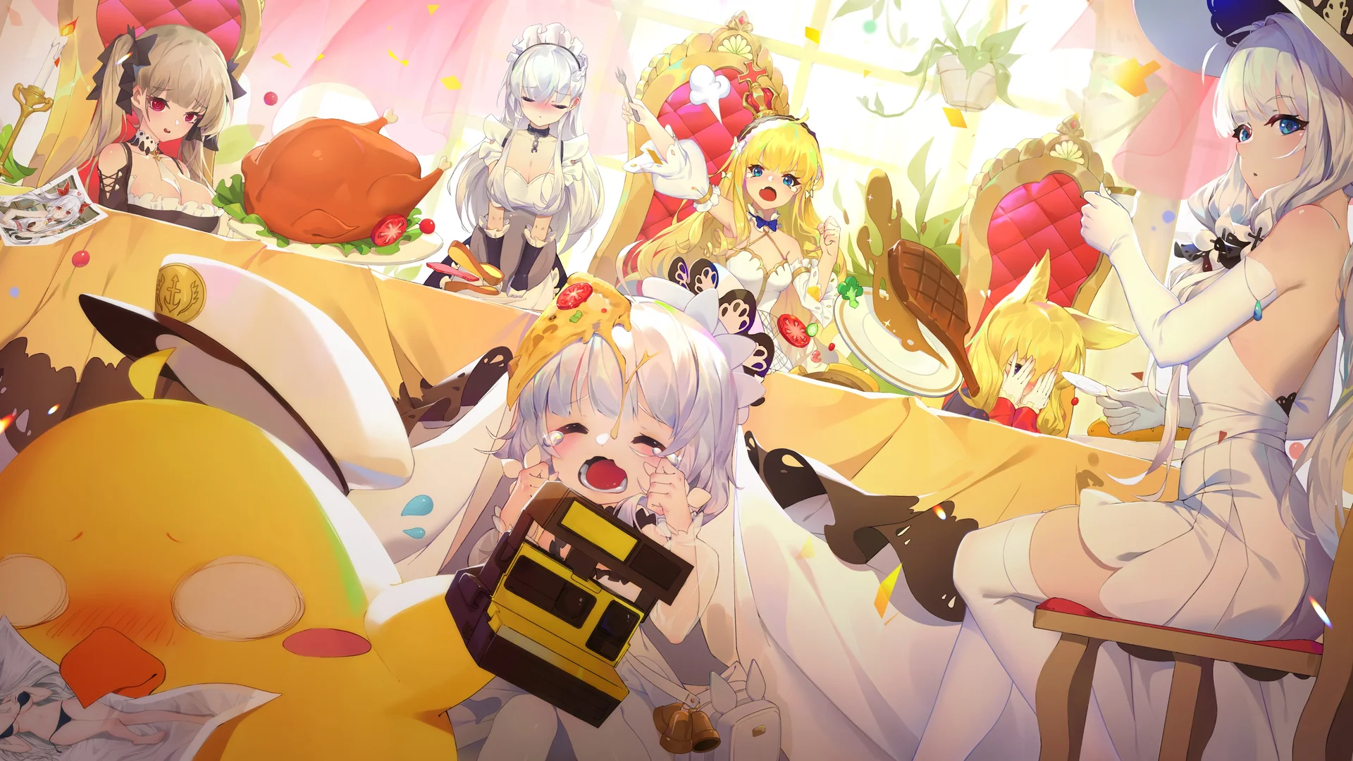 碧蓝航线，宴趣横生 4K 插画壁纸