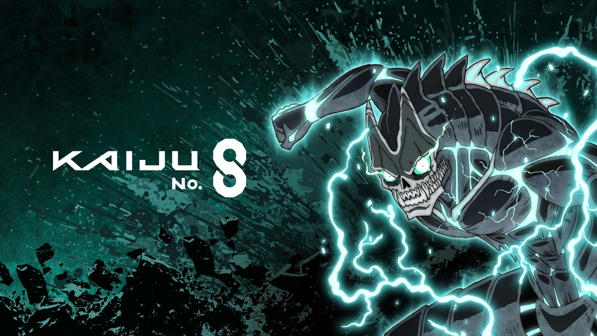 《怪兽 8 号》，雷铠破界 4K 动漫海报壁纸