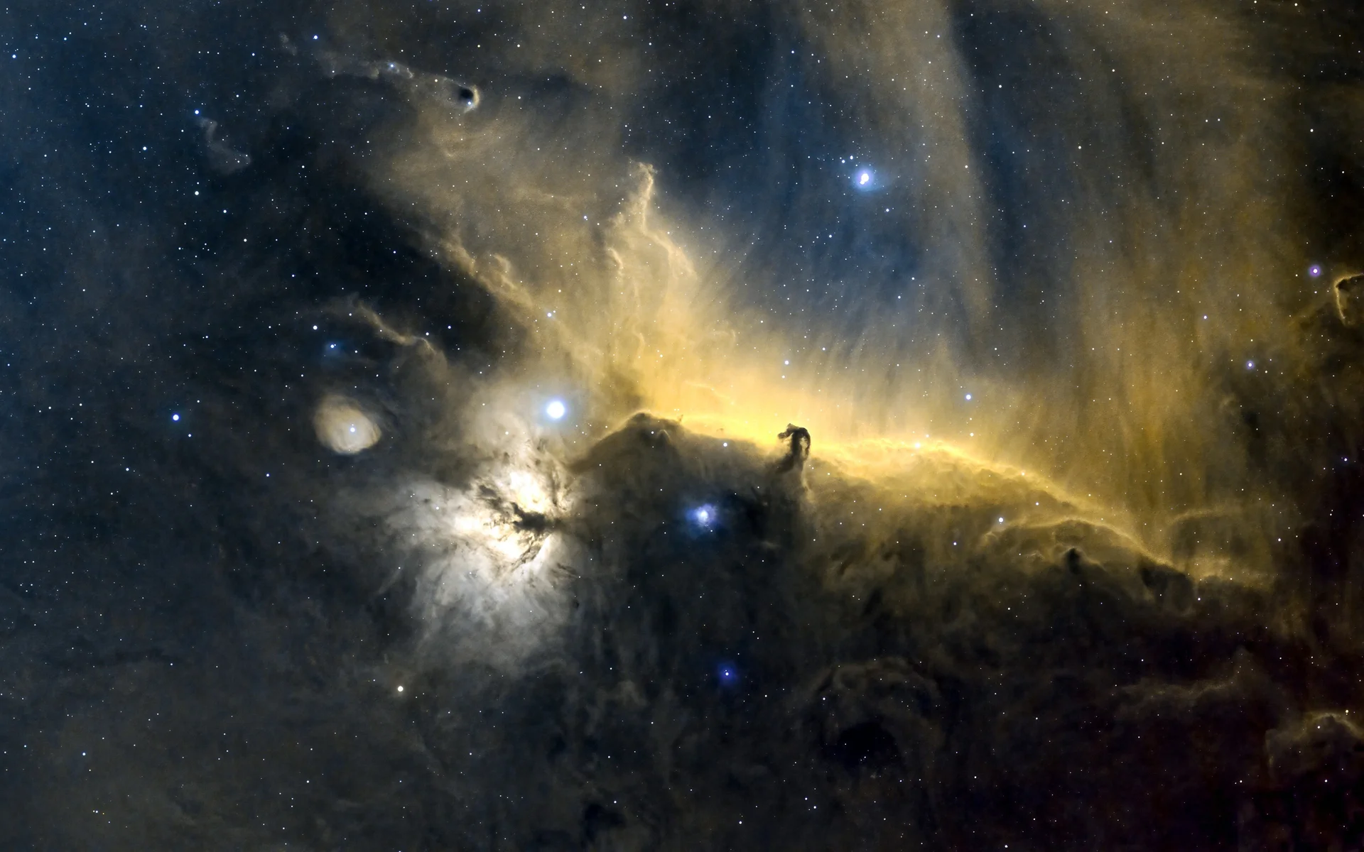 马头星云，星尘幻海 4K 深空摄影壁纸