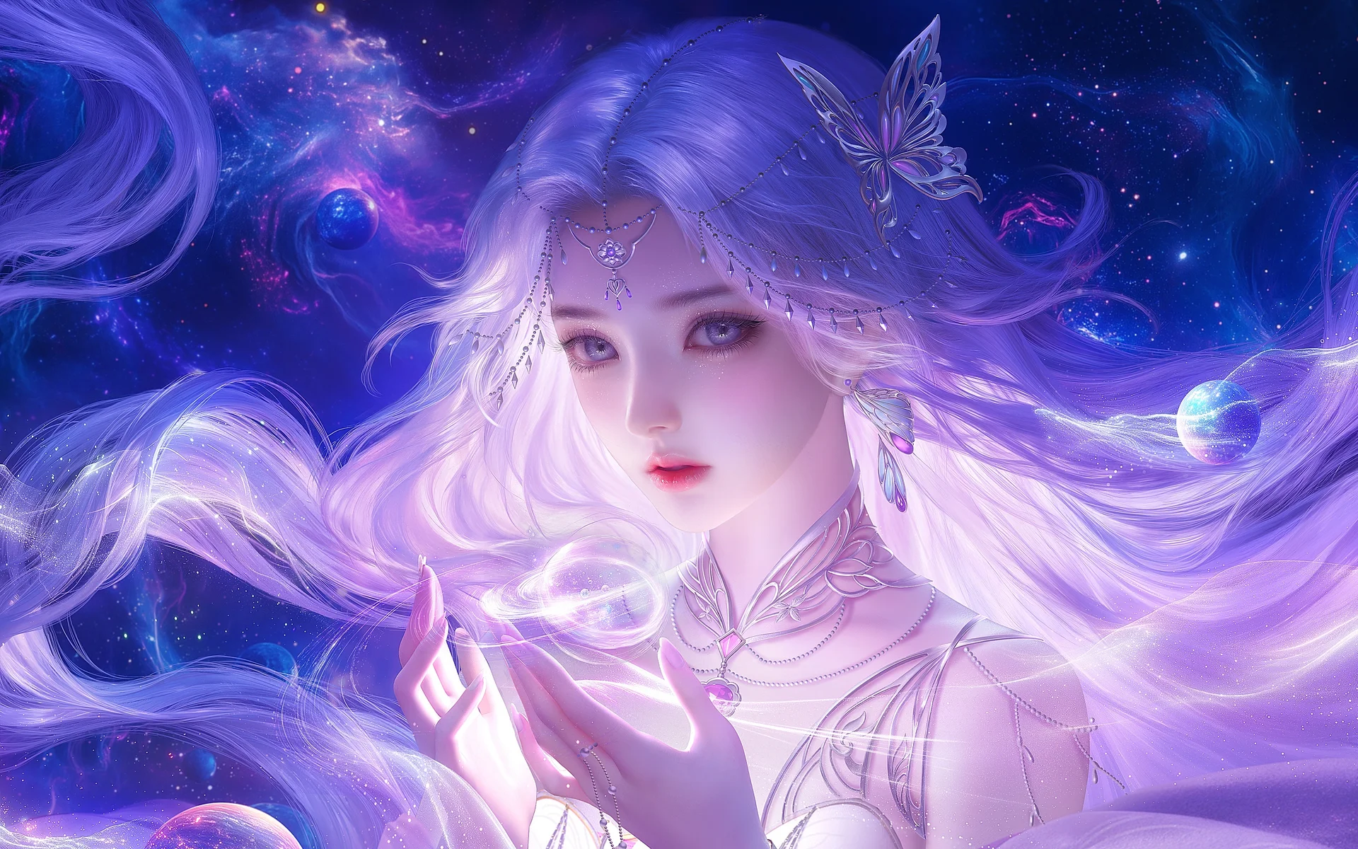 紫霄星灵，星澜幻梦 4K 古风仙侠插画壁纸