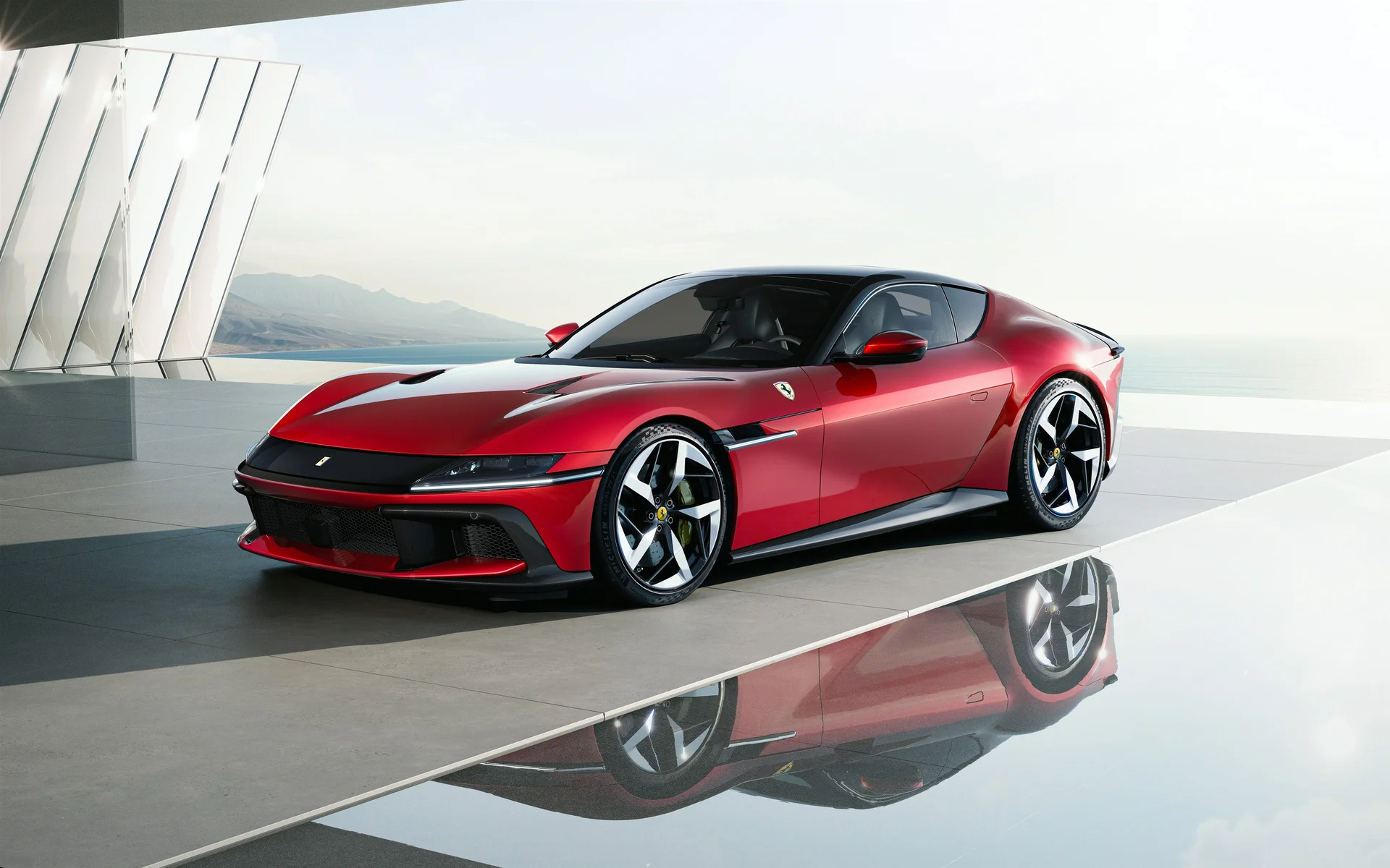 法拉利 12Cilindri，赤焰锋芒 4K 汽车官图壁纸