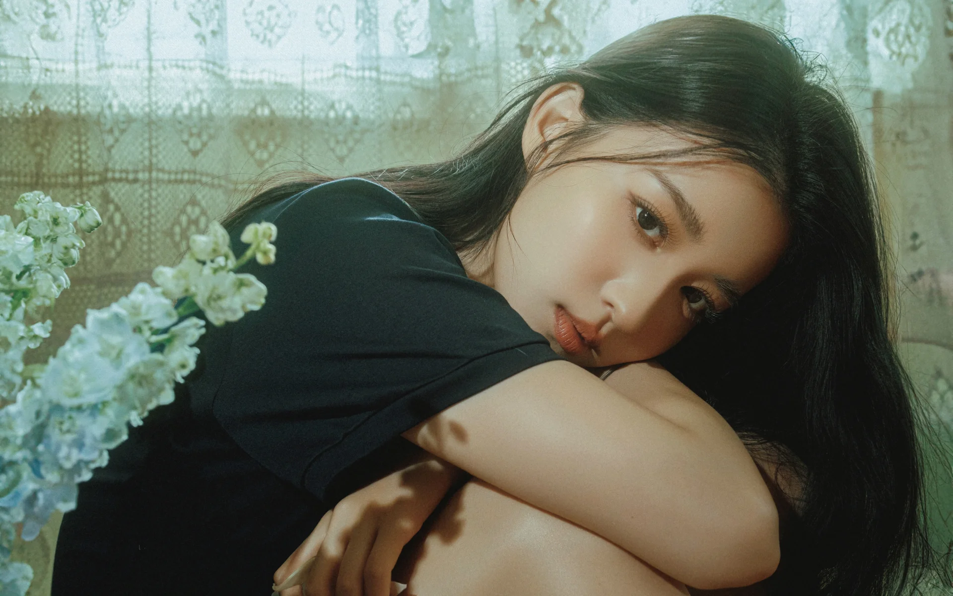 王楚然，青纱私语 4K 人像写真壁纸4K壁纸_4K美女