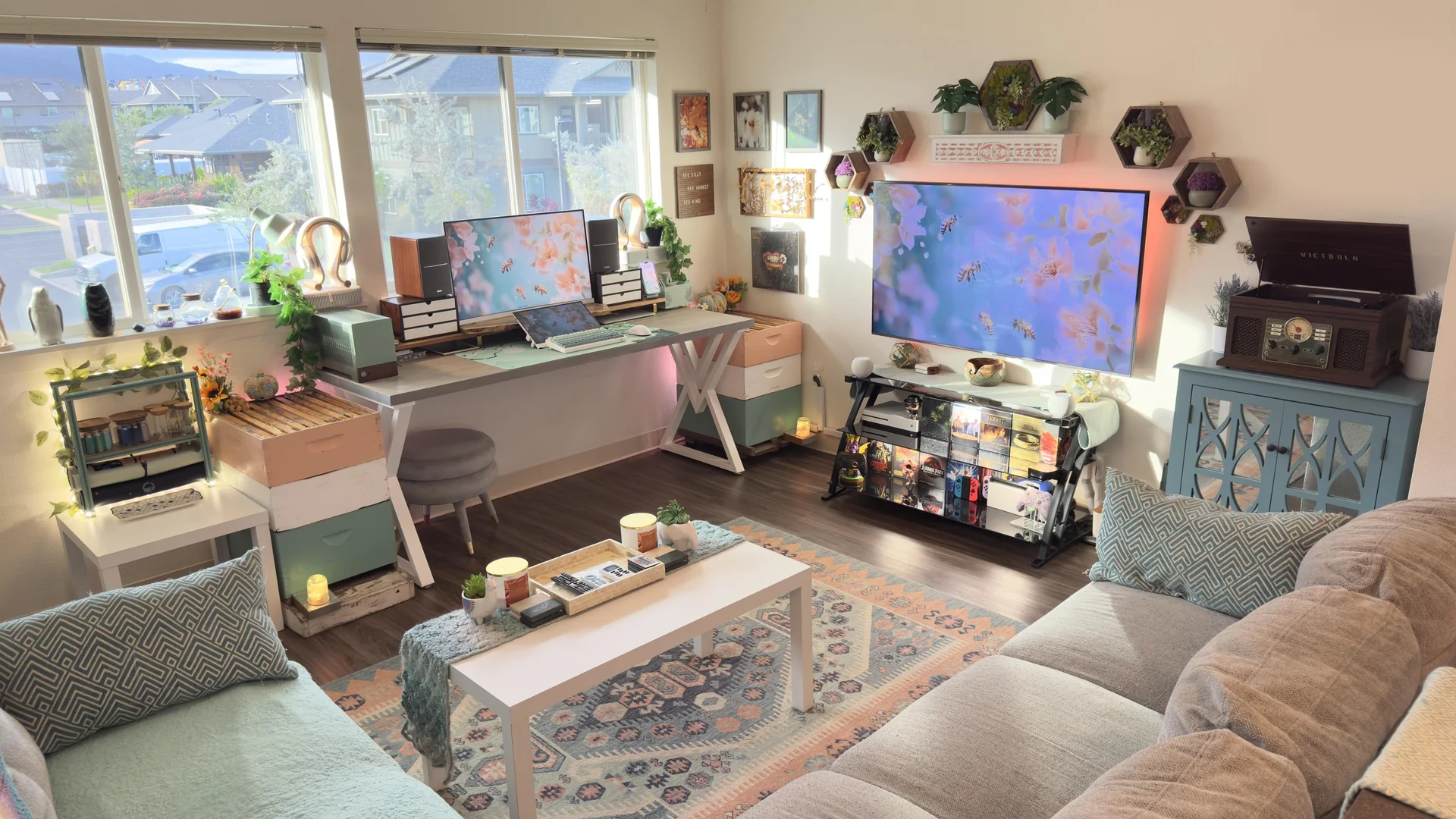 暖居时光，复古温馨客厅 4K 实景壁纸