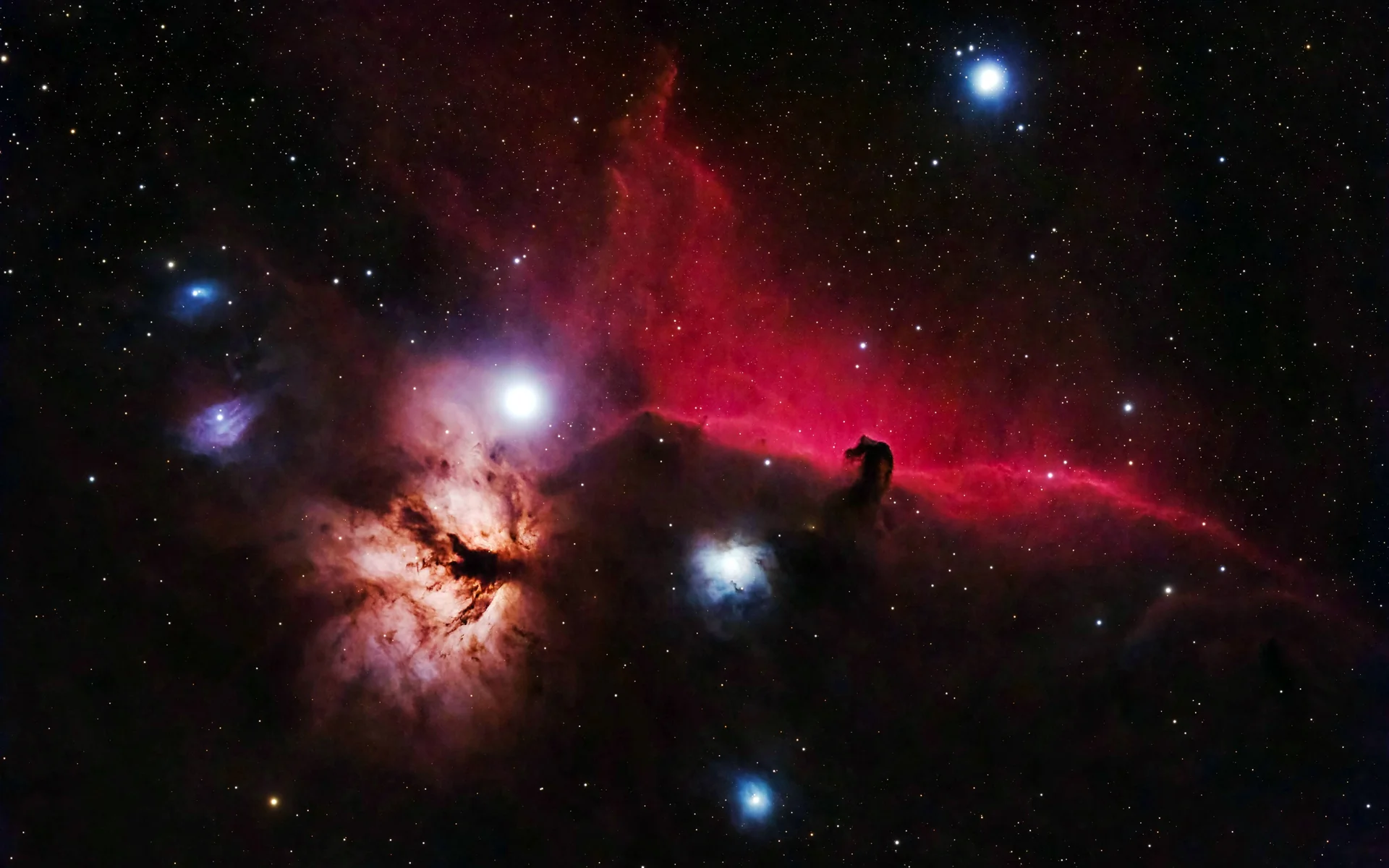 烈焰马魂,马头星云 4K 深空摄影壁纸4K壁纸_4K风景