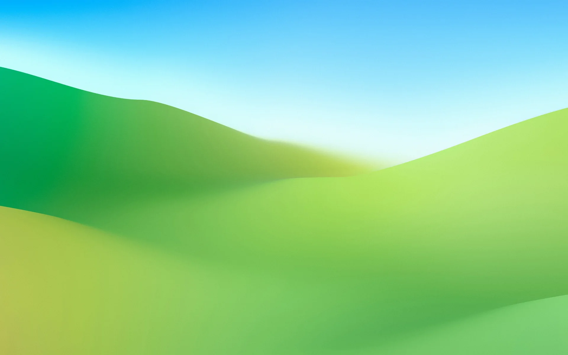 MacOs,索诺玛山青丘雾语,4K 极简渐变绿丘插画壁纸4K壁纸_4K背景