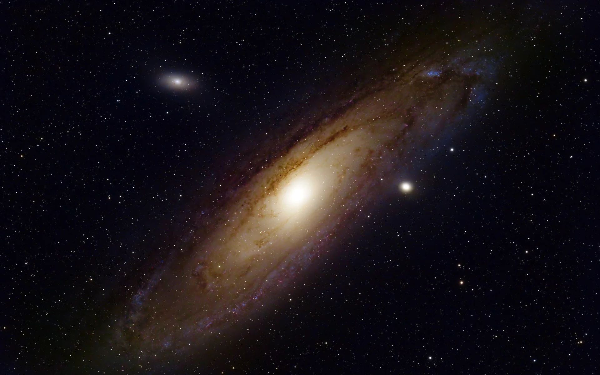 星河浩瀚，仙女座星系 M31 4K 深空天文摄影壁纸4K壁纸_4K风景