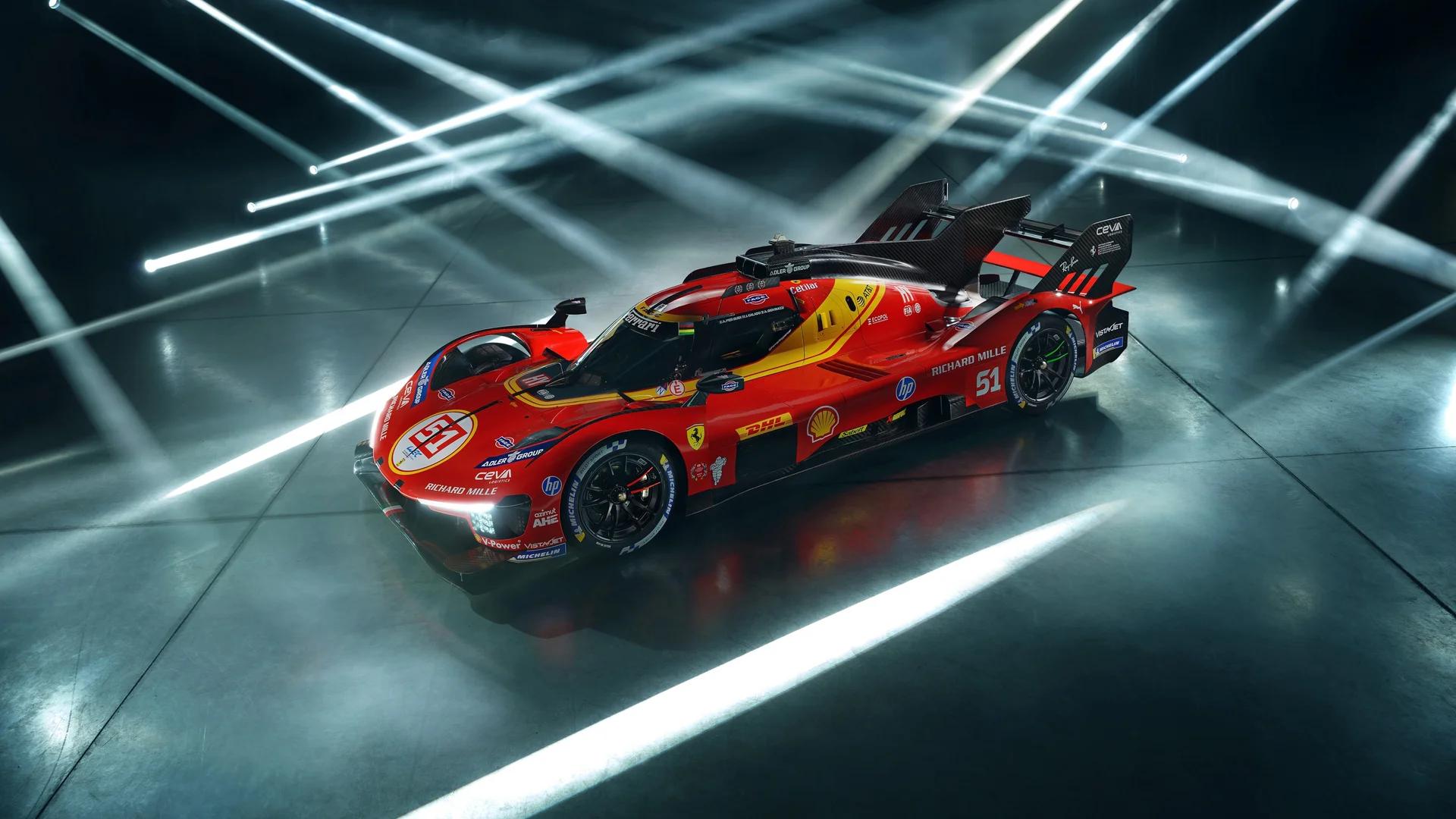 红焰勒芒，法拉利 499P 4K 勒芒赛车官图壁纸4K壁纸_4K汽车