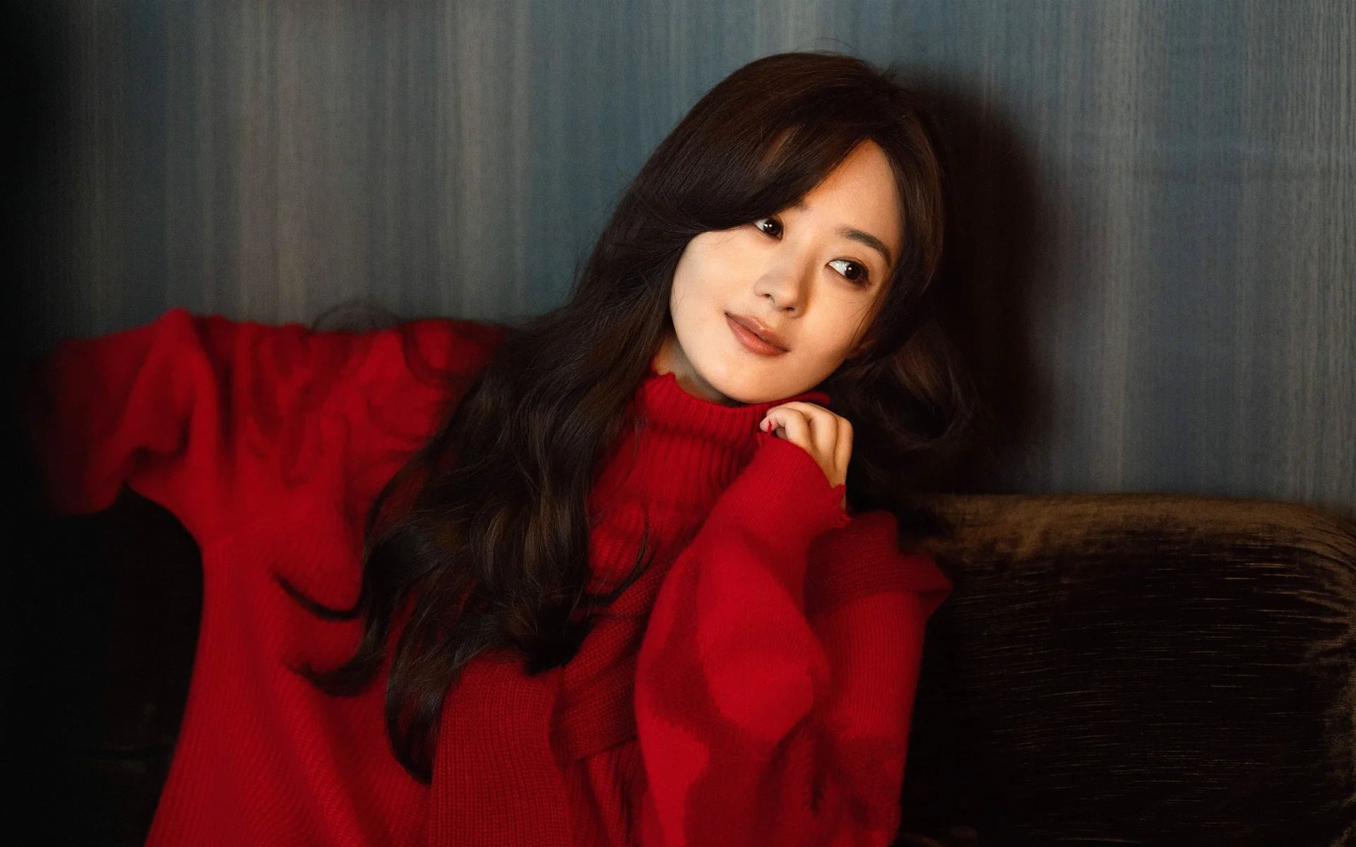 红韵温雅，赵丽颖 4K 时尚写真壁纸