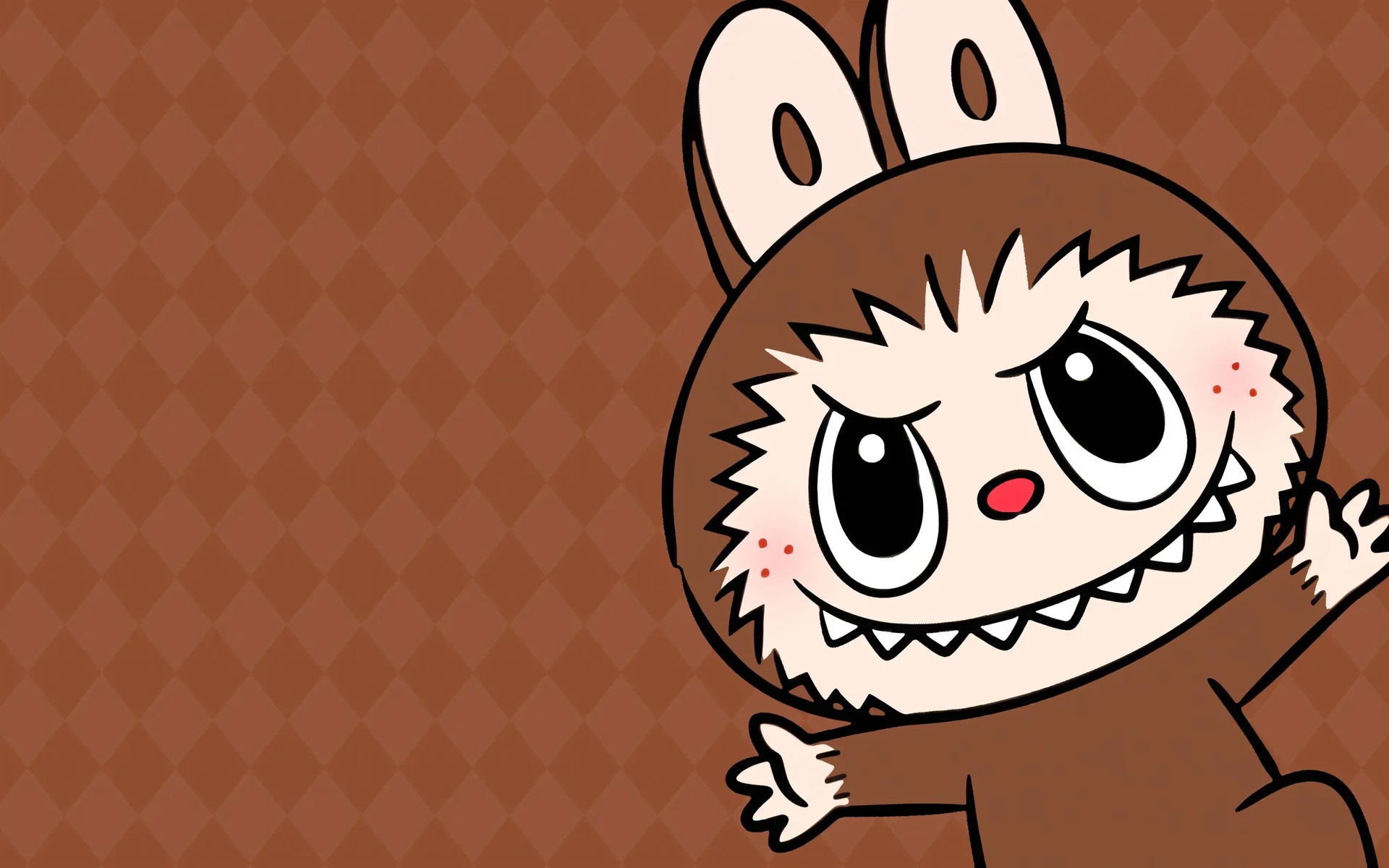 凶萌 Labubu，Labubu labubu 4K 卡通壁纸