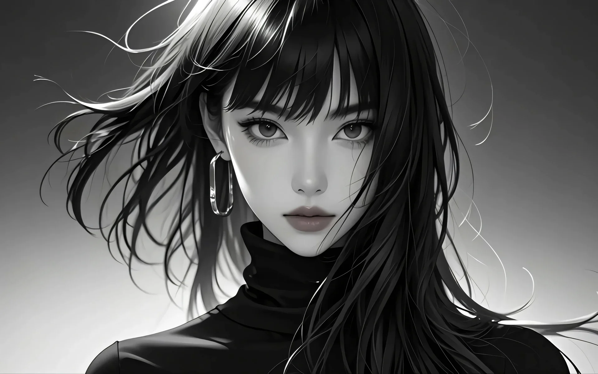 暗夜蝶舞，暗夜红蝶 4K 唯美插画壁纸