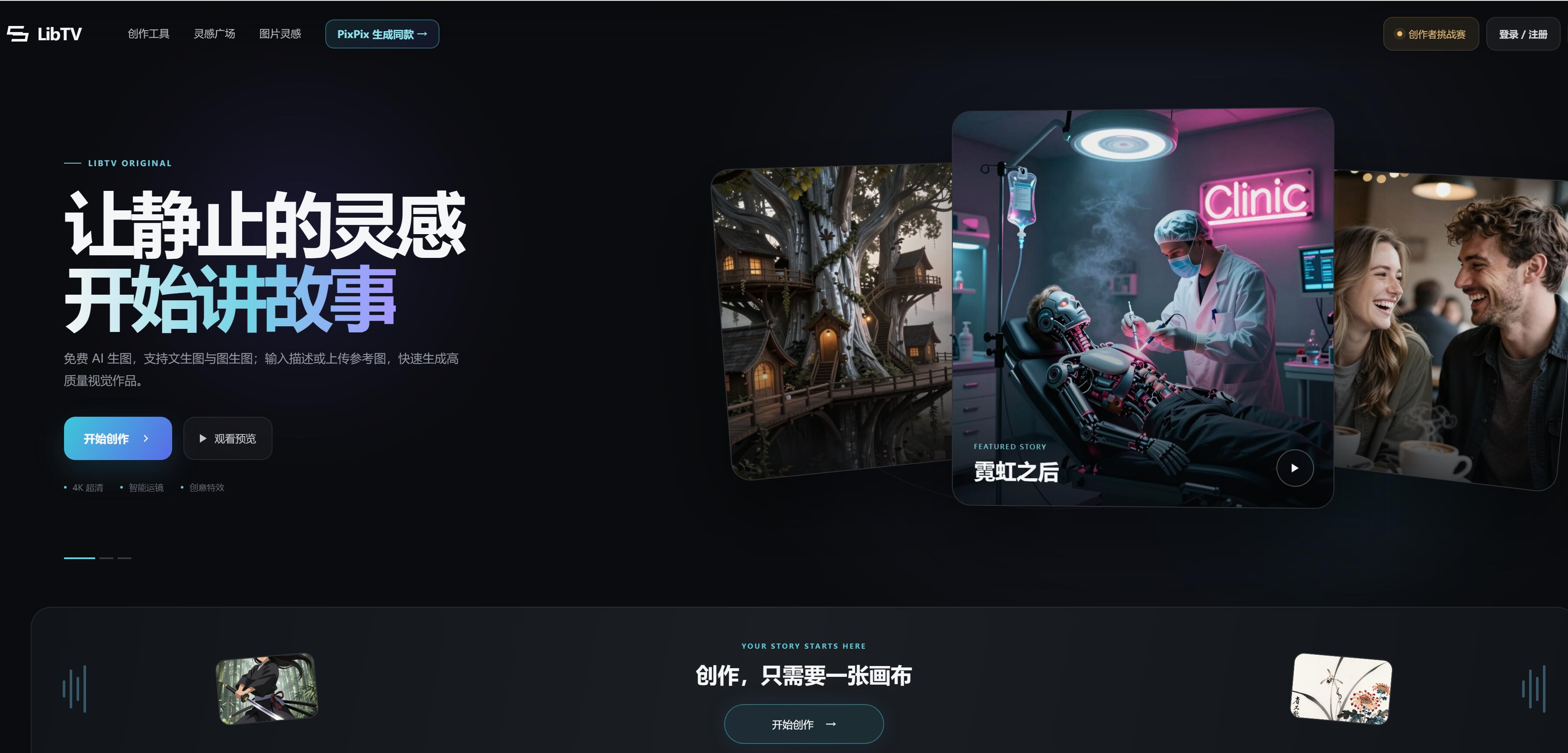 5个免费提供生图功能的AI