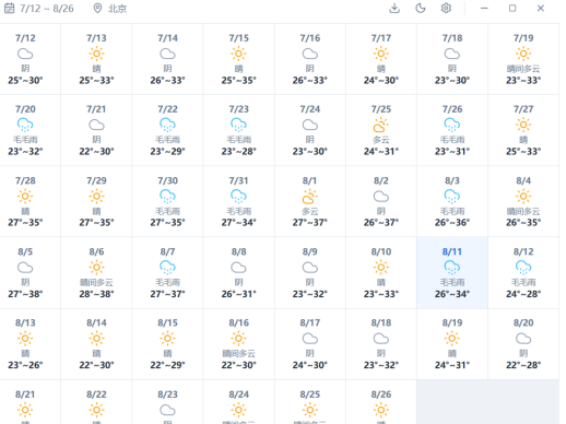 天气查询工具 | 轻量级本地天气查询